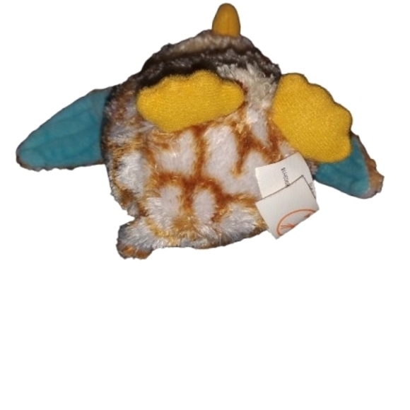Stuffed Animal Plush Toy  Owl Brown/Tan/Blue 8 inches Big Eyes - Picture 5 of 6